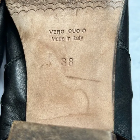 Gidigio black leather Long Beach Sandals double zip shoes