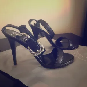 Giuseppe Zanotti Sandals W/Studded Buckle 7.5B New