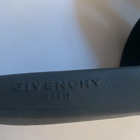 Givenchy Black Studded Slide Sandals Sz 7.5 Excellent Condition