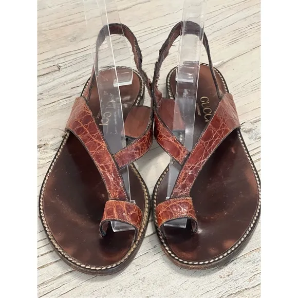 Gucci Women's Brown Leather Sandals