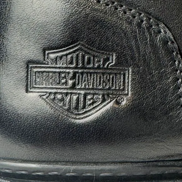 Harley Davidson Womens 11 Black Anderdon Motorcycle Boot Leather Moto Biker
