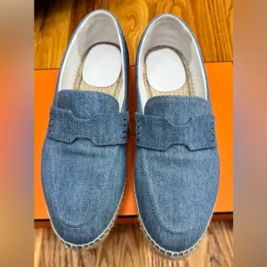 Hermes Women’s Denim Espadrille Loafers