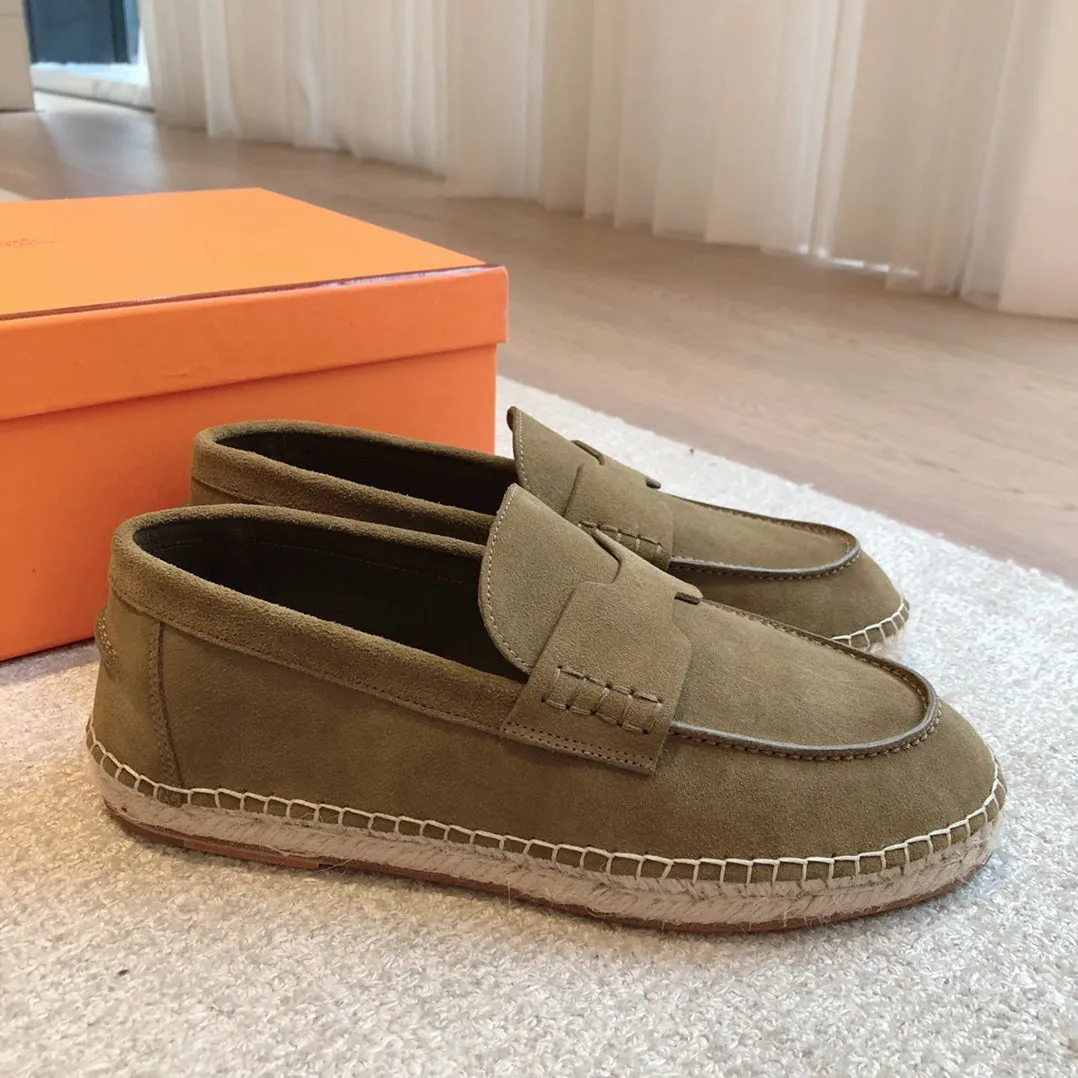HM Trip Espadrille Dark Gray Suede