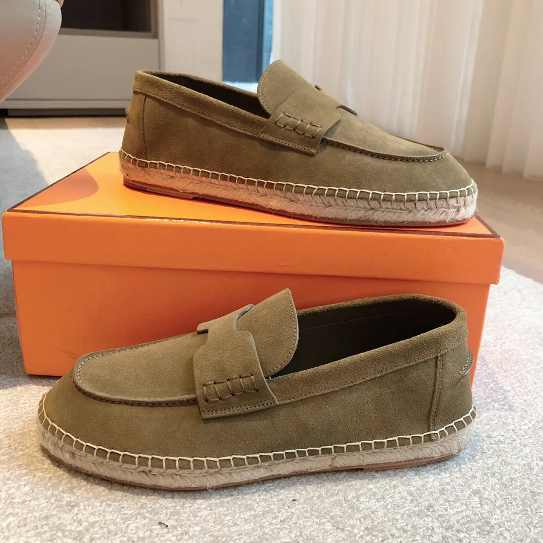 HM Trip Espadrille Dark Gray Suede