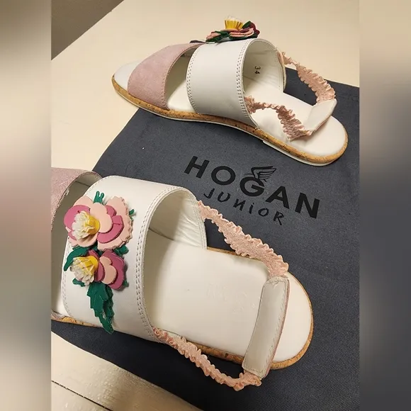 Hogan girl's sandals, new, size 3 US, 34 EU