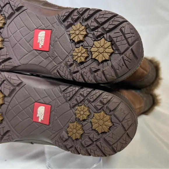 🎉HP🎉 The North Face Nuptse Purna Waterproof Faux Fur Trim Winter Boots 7 EUC