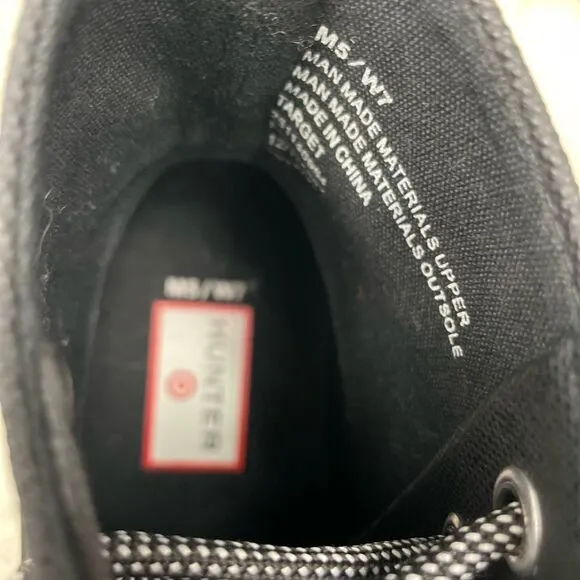 Hunter | black high top sneakers 7.0  (5 Male) target collab.