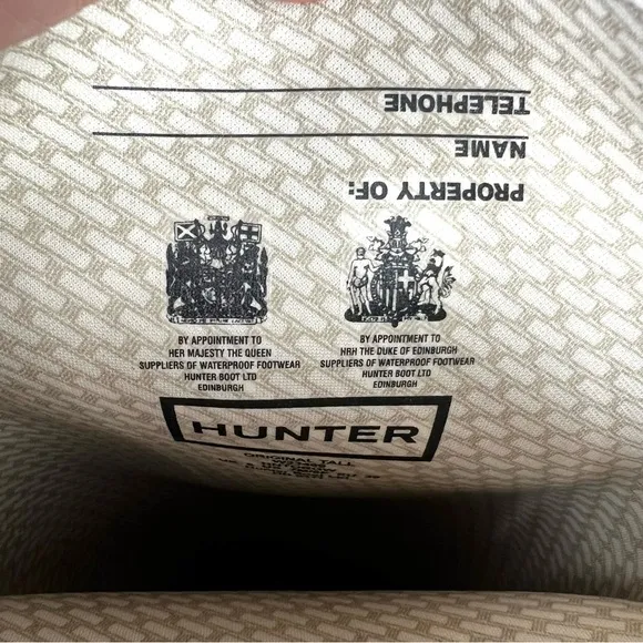 Hunter boots classic size 7