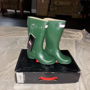 Hunter Green Rain Boots