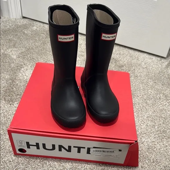 Hunter Toddler Classic Black Waterproof Boots