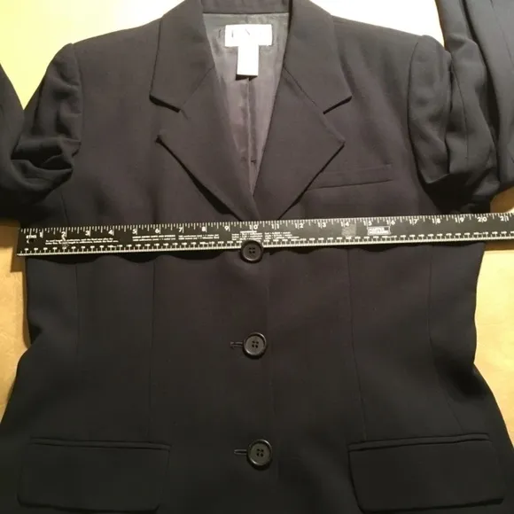𝅺INC INTERNATIONAL CONCEPTS Long Fitted Blazer Jacket, NAVY BLUE, Size 12
