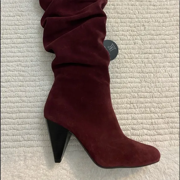 INC Women’s Gerii Suede Pointed Toe Knee High Boots  size 6.5 M‎