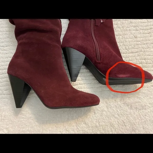 INC Women’s Gerii Suede Pointed Toe Knee High Boots  size 6.5 M‎