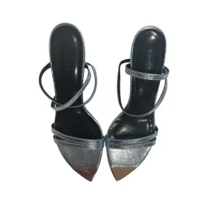 INGILIZ Anny 10 Mini Viper Mirror Sandals in Celestial Leather