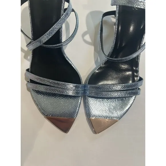 INGILIZ Anny 10 Mini Viper Mirror Sandals in Celestial Leather