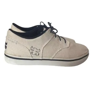 IPATH Vegan Hemp Skate Shoes White Low Profile Lace-Up Sneakers Men’s 11.5 Rare