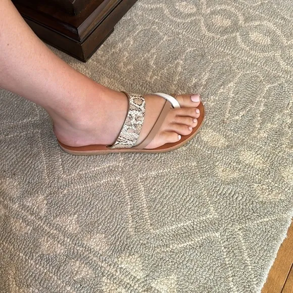 Iris genuine, leather Greek handmade sandals size 39 or 8.5