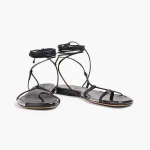 Isabel Marant Jeiro leather black strappy sandals
