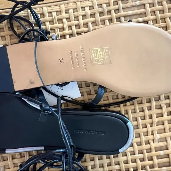 Isabel Marant Jeiro leather black strappy sandals