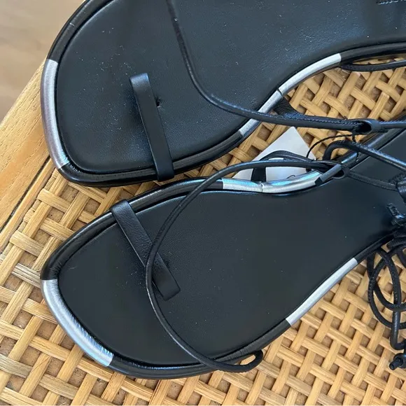 Isabel Marant Jeiro leather black strappy sandals