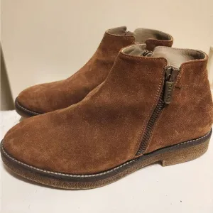Italeau &quot;Foliana&quot; Brown Waterproof Suede Boots Sz.7.5/37.5 Ret.$399 Worn Once!