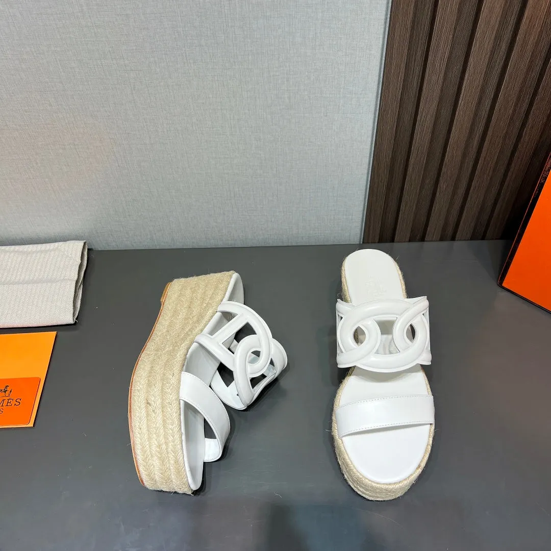 ITHEA 80 ESPADRILLE WHITE CALFSKIN