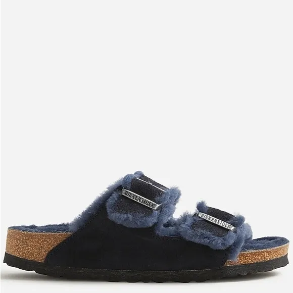 J Crew Birkenstock® Arizona shearling sandalsItem AQ749