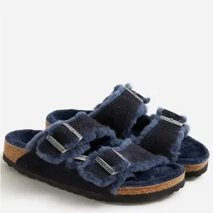 J Crew Birkenstock® Arizona shearling sandalsItem AQ749