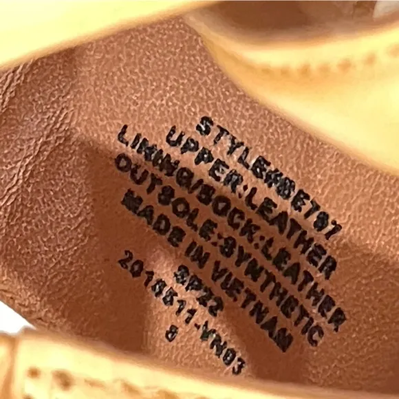 J. Crew, Leather Sandals, Tan, Size 8