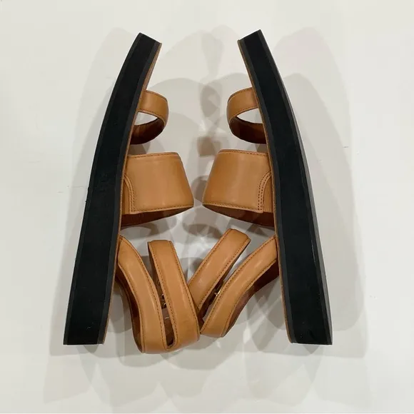 J. Crew, Leather Sandals, Tan, Size 8