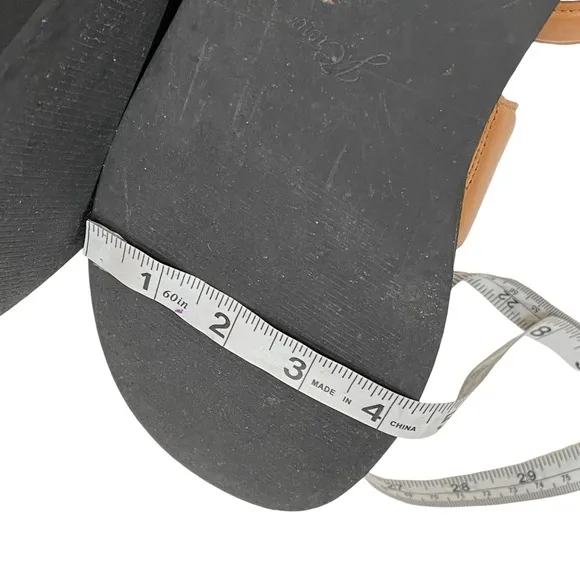 J. Crew, Leather Sandals, Tan, Size 8