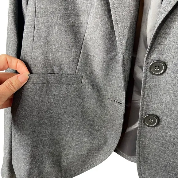 J Crew School Boy Wool Blazer, Grey, size 4P