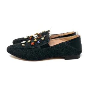 J. Crew Wool Jeweled Loafers