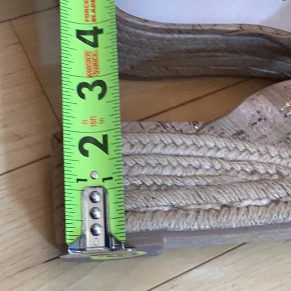 Jack Rogers slotted Sloane Cork Espadrille Mid wedge Sandals Size 9