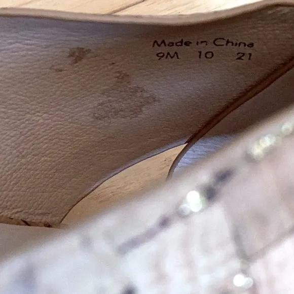 Jack Rogers slotted Sloane Cork Espadrille Mid wedge Sandals Size 9