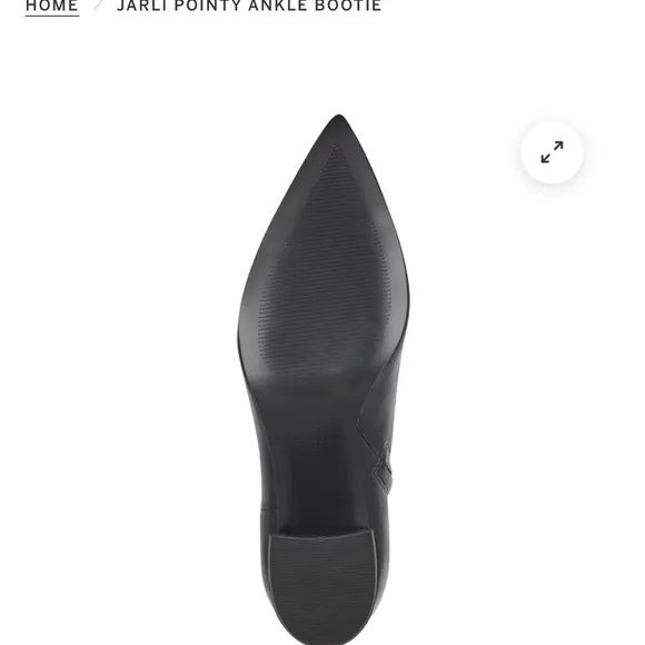 Jarlie Black Leather Ankle Boots by Marc Fisher size 9.5