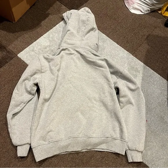 🍕J.B4 Just Before Multi Patch Hoodie | Gray | Medium | Made in Italy