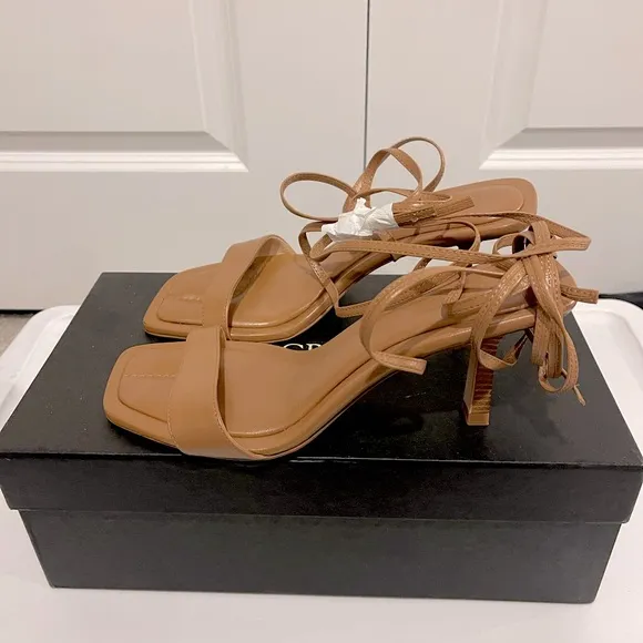 J.Crew Leni Made- in Spain lace-up leather sandals New