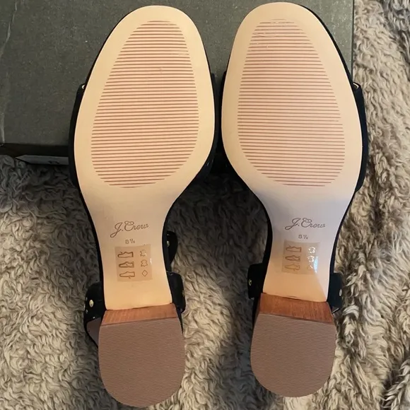 J.CREW Penny Sandals in Studded Suede Shoes AC163