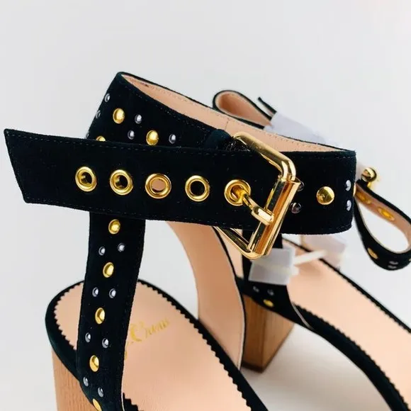 J.CREW Penny Sandals in Studded Suede Shoes AC163