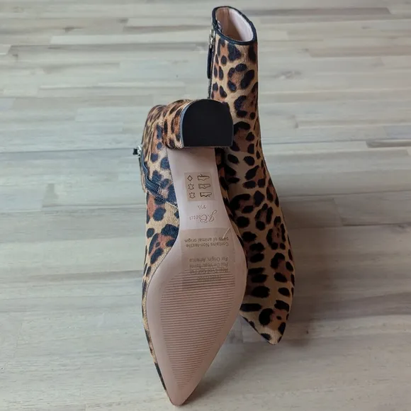 J.CREW Pointed-toe Sadie Boots in Leopard Calf HAIR (Sz. 7.5)