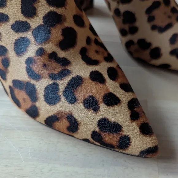 J.CREW Pointed-toe Sadie Boots in Leopard Calf HAIR (Sz. 7.5)