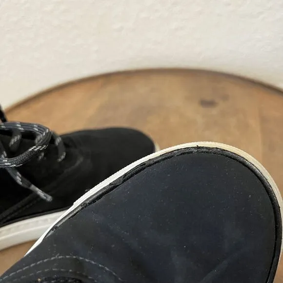 Jenni Kayne Suede Mesh Trainer Black Sneakers Women's Size 38 US 8