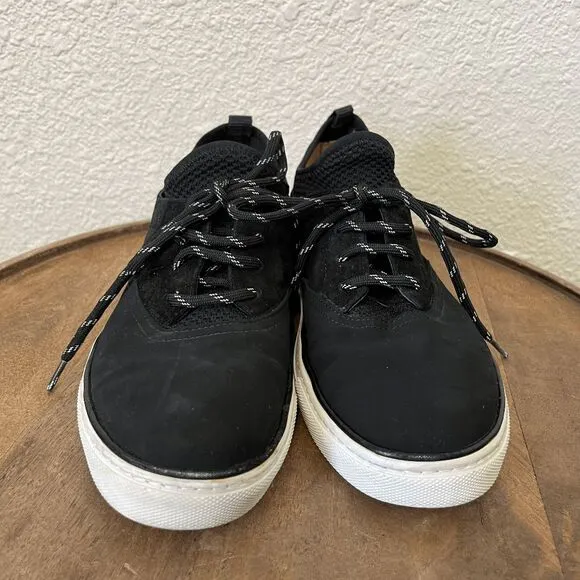 Jenni Kayne Suede Mesh Trainer Black Sneakers Women's Size 38 US 8