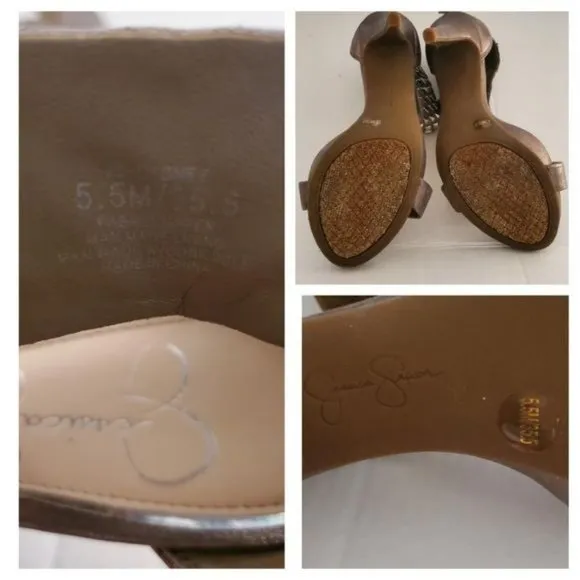 Jessica Simpson Heels Stilettos Shoes Studded Pumps Sandals Women's 5.5 WOMAN'S
