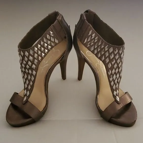 Jessica Simpson Heels Stilettos Shoes Studded Pumps Sandals Women's 5.5 WOMAN'S