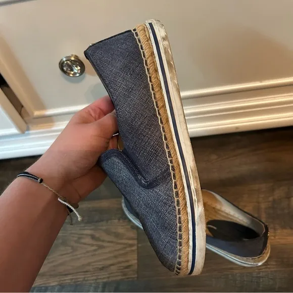 Jimmy Choo Denim Espadrille Loafers Size 38.5 (8)