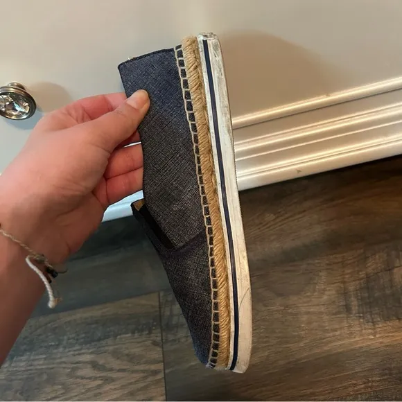 Jimmy Choo Denim Espadrille Loafers Size 38.5 (8)