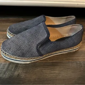 Jimmy Choo Denim Espadrille Loafers Size 38.5 (8)