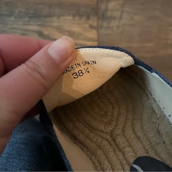 Jimmy Choo Denim Espadrille Loafers Size 38.5 (8)